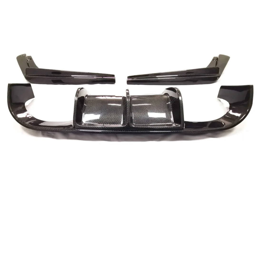 Three-stage 3 Series 4 Series Modified M3m4 Surround Carbon Fiber V Rear Lip Rear Spoiler M3m4 V Rear Diffuser Suitable For Bmw