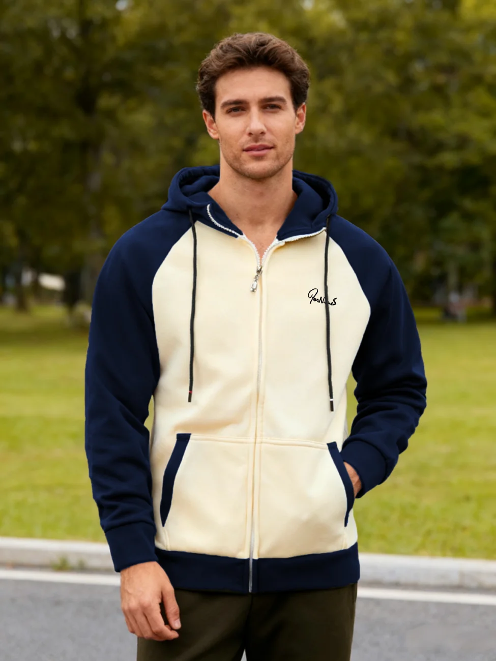 

New style casual sports long-sleeved multi-color printed t-shirt for men from Europe and America