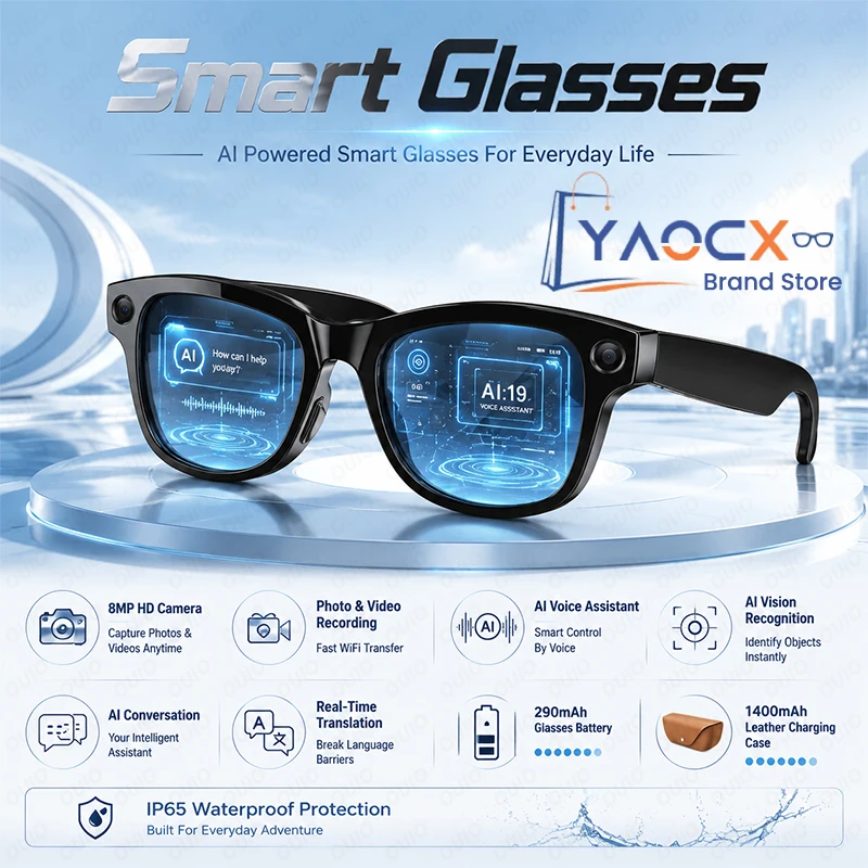 Audio Music Recognition - 2026 AI Smart Glasses with Camera