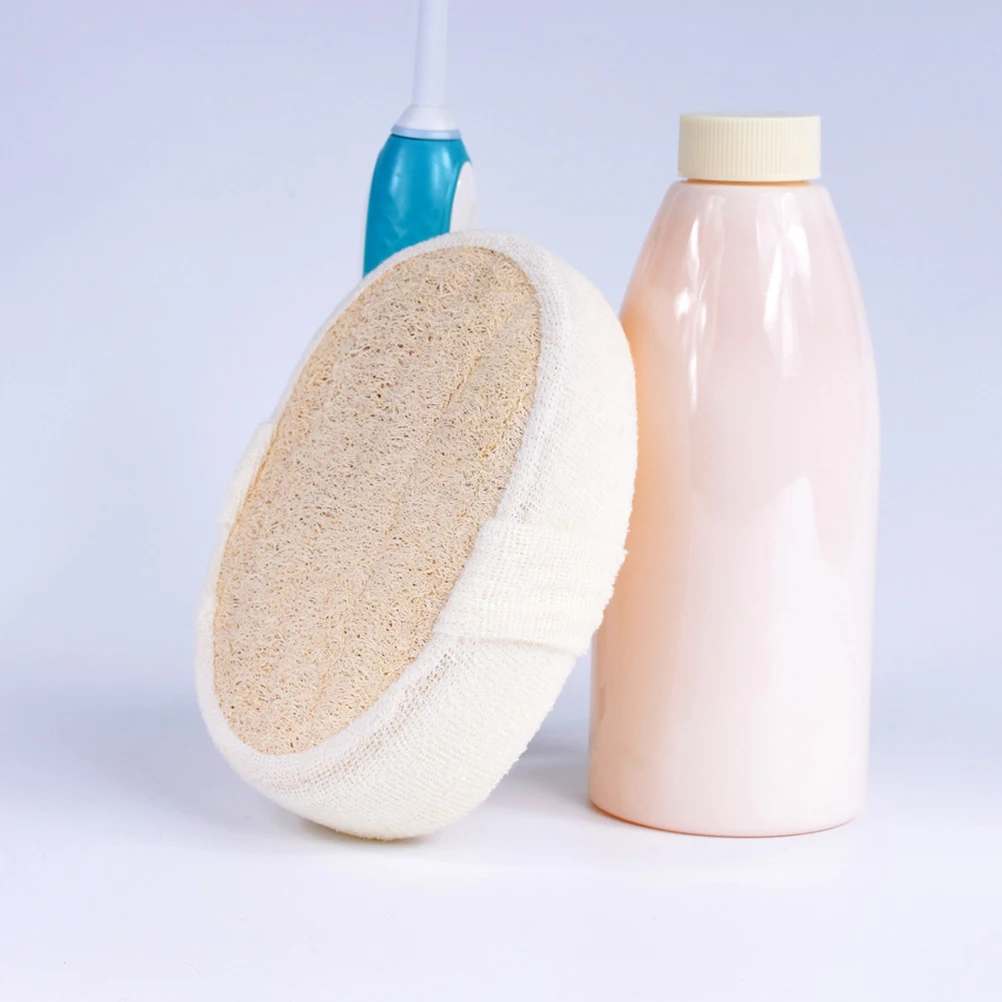 

Natural Exfoliating Sponge Pads Double Sided Bath Shower Loofah Sponge Pure Cotton Cloth Skin Friendly Antibacterial