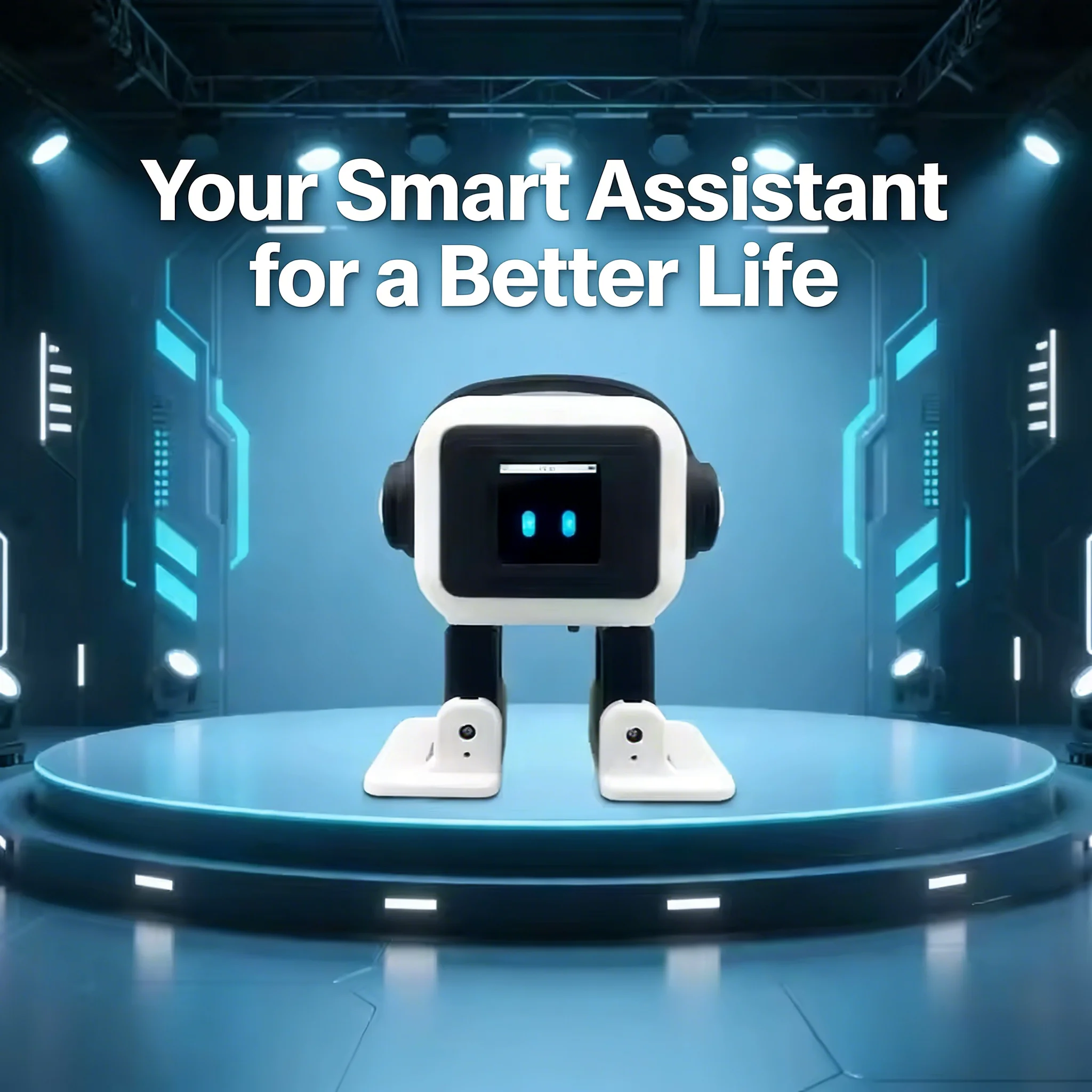 Best-Selling AI EMO Robot Control 1.54-Inch Screen Intelligent Interactive Robot Voiceprint Recognition Children's Companion Int