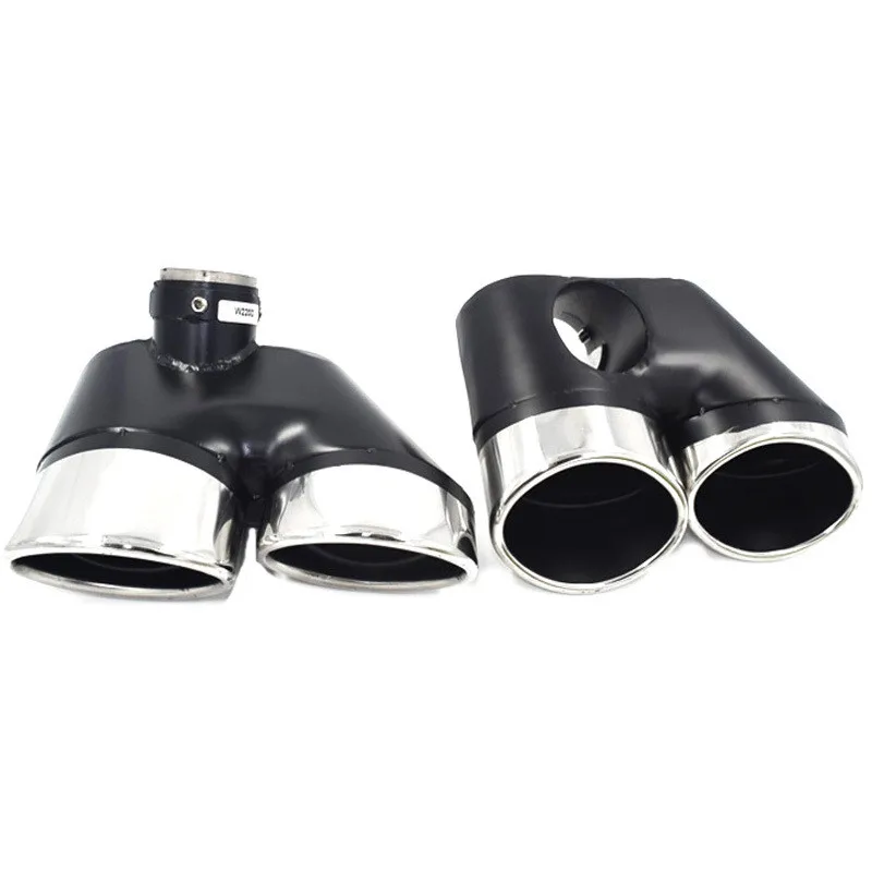 For Mercedes-Benz W220 For S Class S320 S350 S500 S600 Exhaust Dual Pipe Stainless Steel Muffler Nozzles (1 pair)