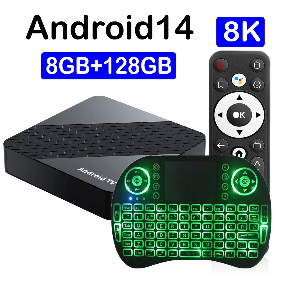جوجل أندرويد 14 صندوق التلفزيون الذكي X10 بلوتوث 5.4 RK3518 فك التشفير جوجل مساعد 8K 8GB128GB Netflix مشغل الوسائط المتدفقة