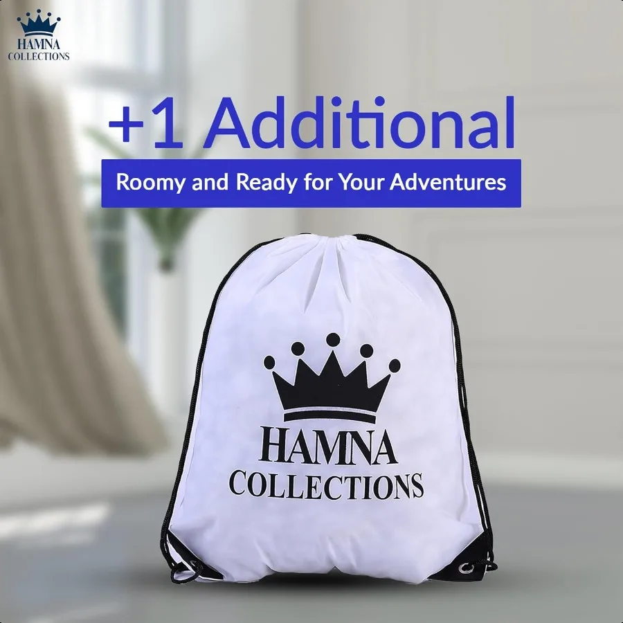 Hamna Collection Heavy Duty 4 Extra Large Blue Moving Bags With Handles Zippers Laundry Bag Waterproof Storage Totes Alternativ
