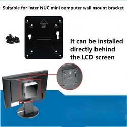For Intel NUC Vesa Adapter Mount Bracket to Attach NUC Mini PC Computer Intel NUC 4 5 6 7 8 10 11 NUC7i5 bnh nuc5i7