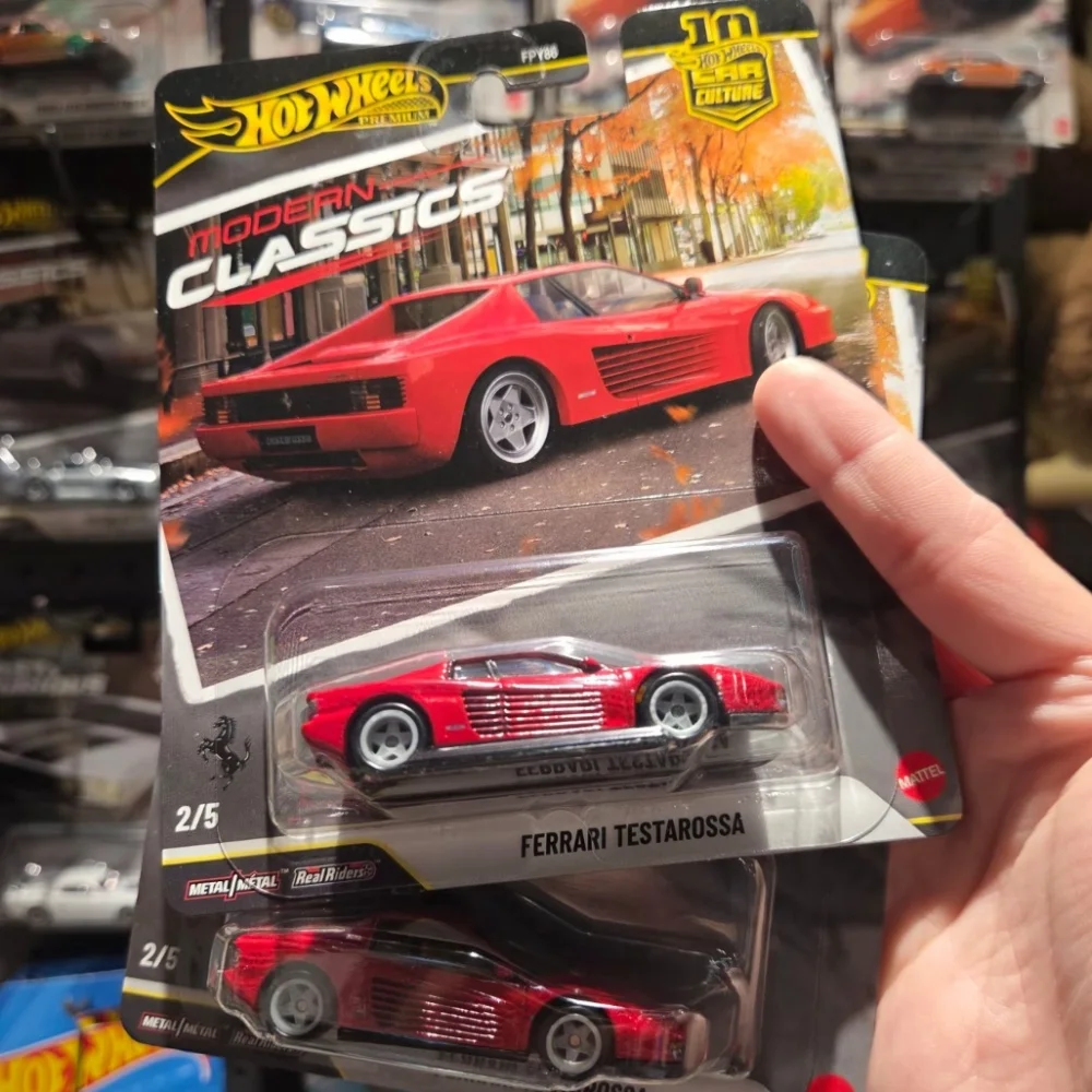 2026 Hot Wheels Premium FPY86-S Carro Clássico Moderno Modelo 1:64 Toyota Ferrari Testarossa Porsche 993 GT2 Mazda Diecast Colecionável