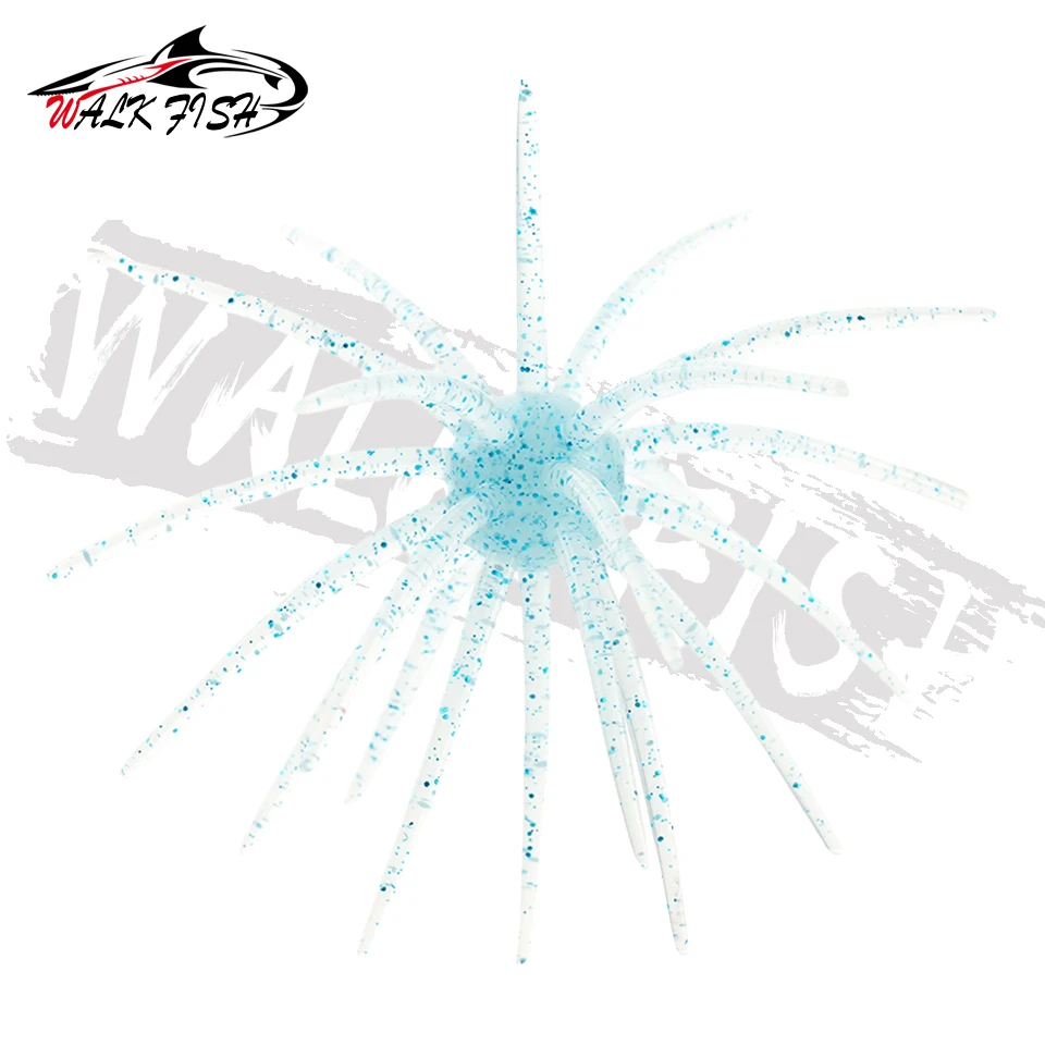 WALK FISH 3 Stück 110mm 9g Seeigel-Angelköder TPE Weichköder Silikonköder für Brassen, Seebarsch, Forelle, Mandarinfisch, Tilapia, Süßwasser – Detail 28