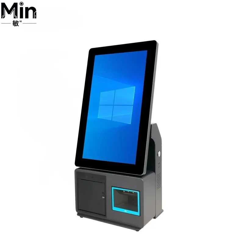 15.6 Inch Touch Screen Self-service Kiosk POS System Interactive Payment Terminal for Fast Food Restaurant