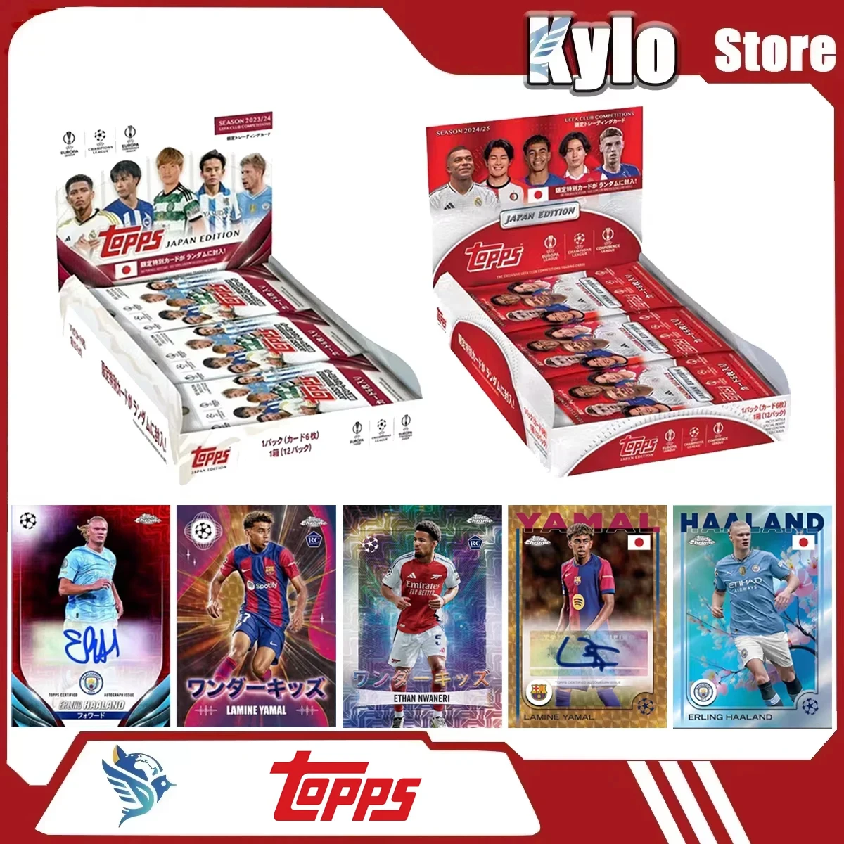 Neue 2024-25 Topps Yamal Ronaldo Signature Ucc Japan Edition Limited Edition Kirschblütenbox Sammelkarten Sammelkarten Spielzeug