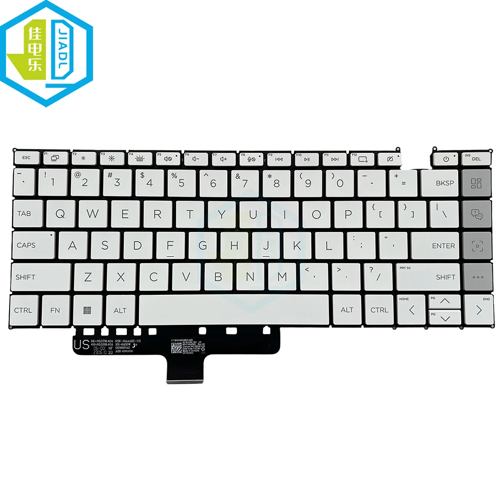 US  AR  RU  KR Original RGB Backlight with or not buckle  Notebook Keyboard For HP Dragonfly Pro Chromebook 7J2340