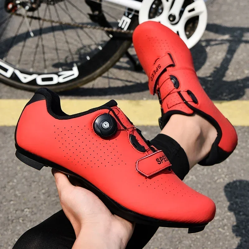 2023 New Road Bicycle Shoes Men Cycling Sneaker Mtb Clits Route Cleat Dirt Bike Speed Flat Sports Racing Women Spd Pedal Shoes