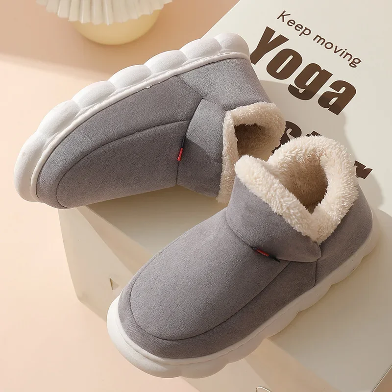 Winter-Damen- und Herrenschuhe 2026: Warme Baumwoll-Hausschuhe für drinnen und draußen, Plüsch-gepolsterte Pantoffeln für Damen – Detail 18