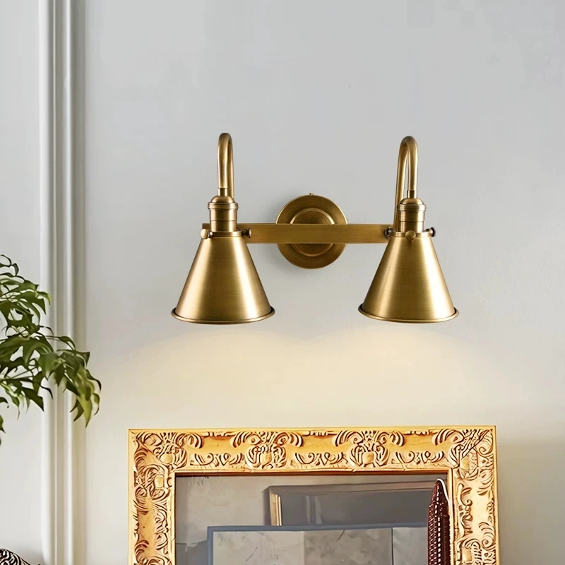 French Retro Oil Painting Wall Lamp, Bathroom Mirror Headlight, Living Room Decoration Atmosphere Lamp, bar Wall Lamp