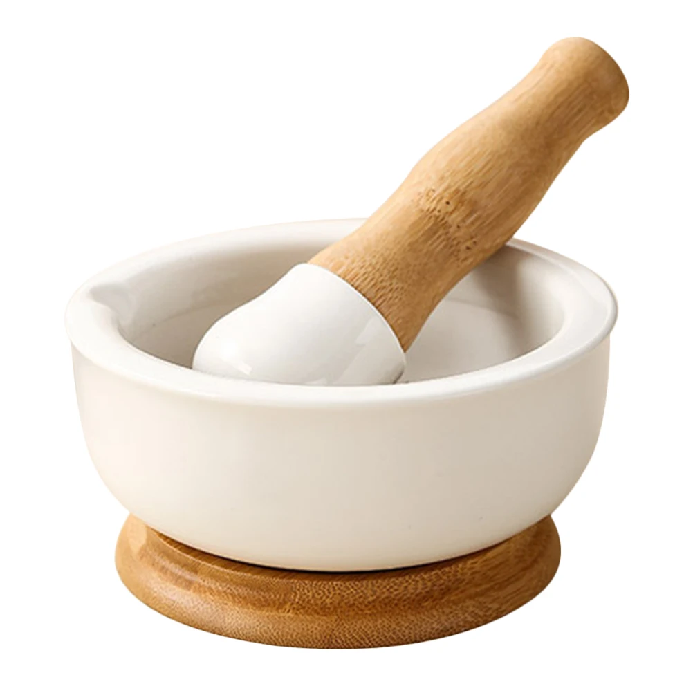

Ceramic Grinding Bowl Baby Food Tool Garlic Grinder Spice Pestle Ginger Mixer Household Kitchen Set Ricer Tools