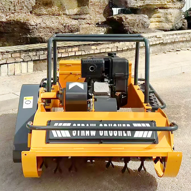 Remote Control 800/1000/1200mm Petrol/ Engine Lawn Mower Shrub Shredder DIY Grade 4-Stroke Cordless Rigging Available