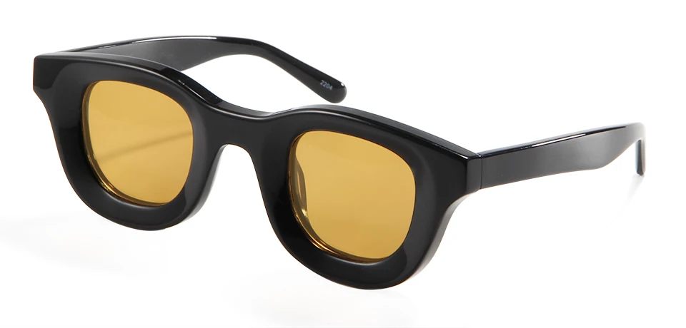 Rhud Designer-Sonnenbrille aus Acetat für Damen, Markendesigner, übergroße runde Farbtöne, Thierry Hip-Hop-Stil, Herren-Sonnenbrille, kein Markenlogo – Detail 6