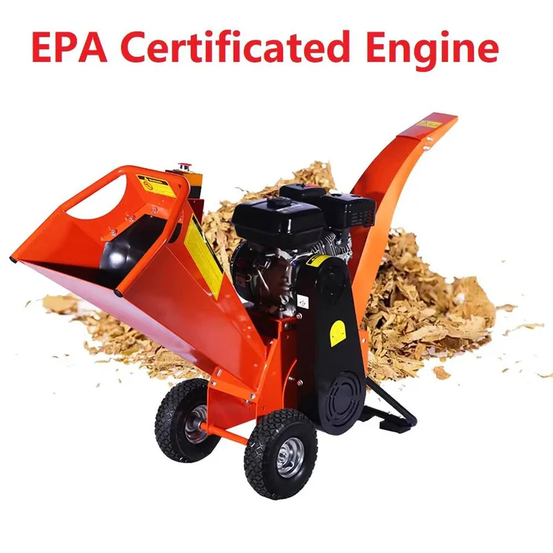Industrial Shredder 6.5 Horsepower Forestry Machinery Branch Wood Chipper Crusher
