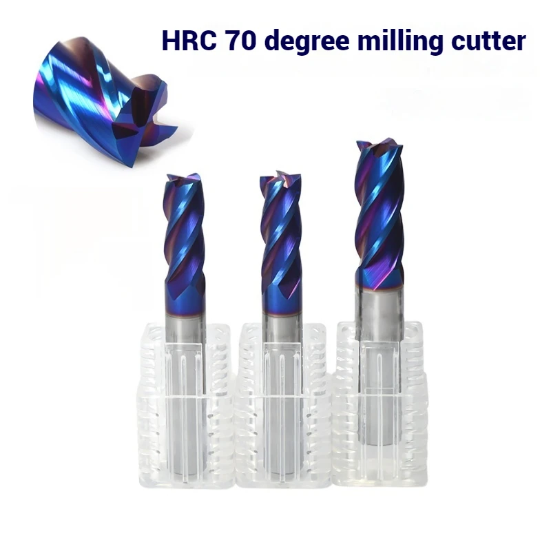 

Фреза с покрытием из сплава, инструмент из вольфрамовой стали, обработка с ЧПУ Hrc70, концевая фреза Azzkor, комплект верхних фрез, фрезерные станки