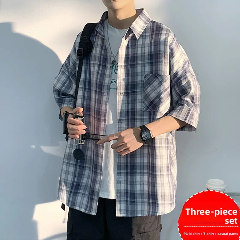 

Мужская стеганая куртка в клетку Haome Cheered: летняя повседневная молодежная одежда, дизайн-сенсация