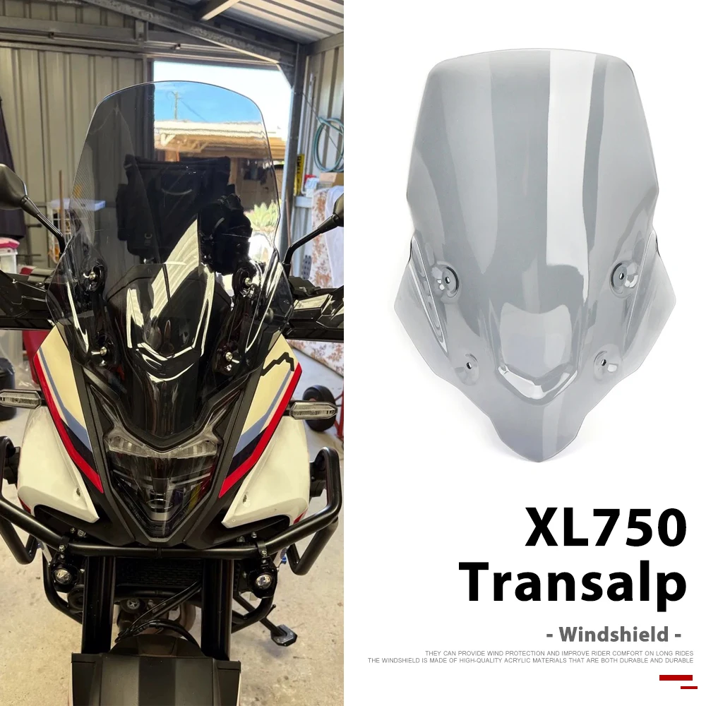 

Motorcycle Accessories Wind Deflector For Honda XL750 Transalp XL 750 TRANSALP 2023 2024 Windscreen Windshield 3 Color