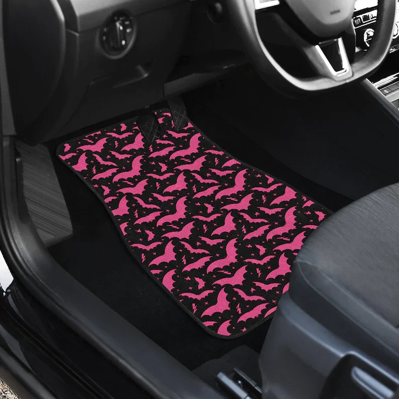 

Halloween Car Floor Mats, Halloween Car Mats, Spooky Car Mats, Spooky Car Floor Mats, Goth Car Mats, Bat Car Floor Mats, Gothic