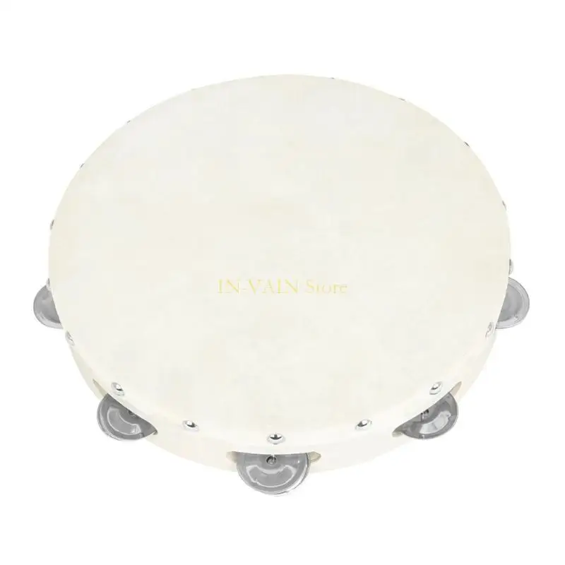 M5TC Durable Hand Drum Sheepsin Tambourine pour les enfants Exploration musicale coordination des yeux à main