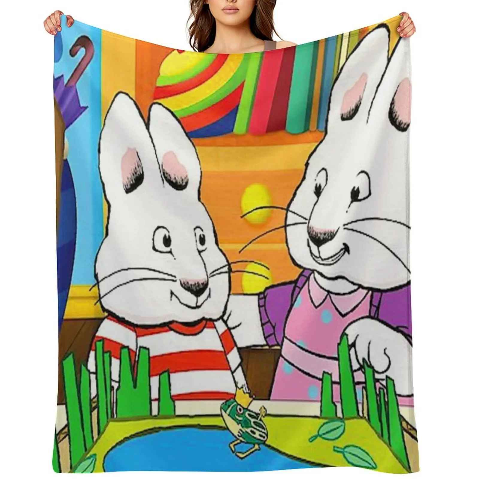 funny Max and Ruby gift for fans max and ruby characters max and ruby the new baby Throw Blanket Heavy heavy to sleep Blankets