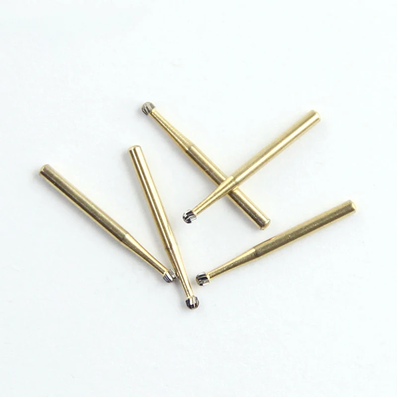 5pcs/Box Dental Tungsten Carbide Burs FG 7004 Round Dentistry Grinding Drills High Speed Triming Finishing Dentists Tools