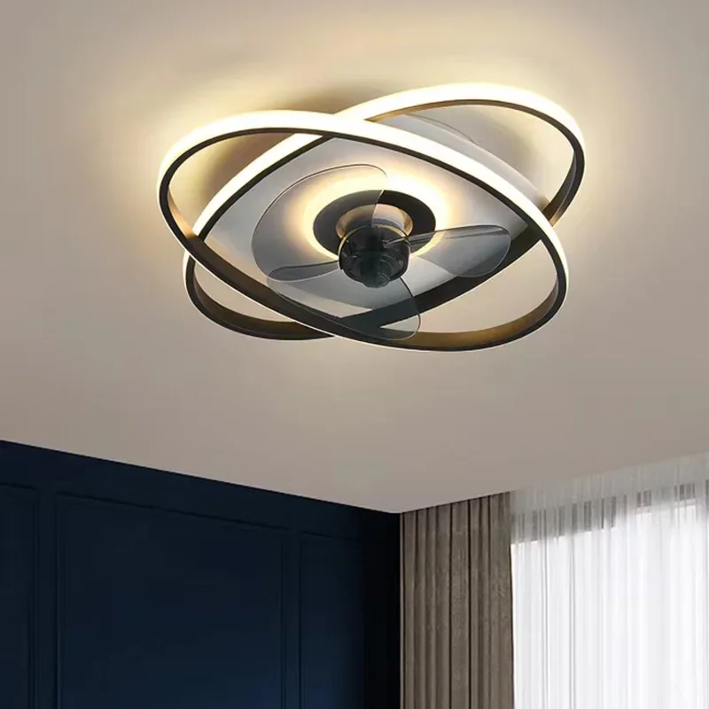 

Ceiling Fan Light Scandinavian Modern Minimalist Bedroom Ceiling Fan With Light One Household Appliances Lighting Decoration