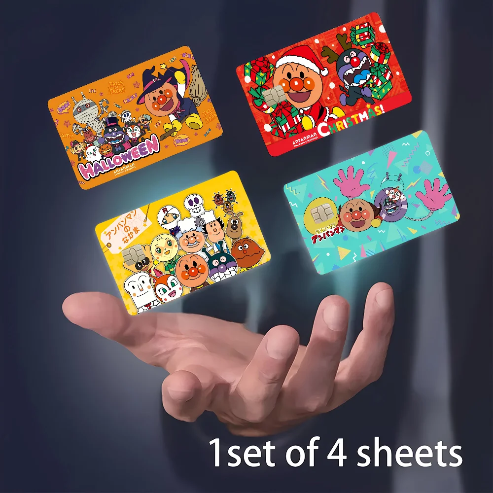 A-Anpanman AnimeAnime Matte Front Skin Film Sticker Cover For Small Chip Credit Card Debit Card