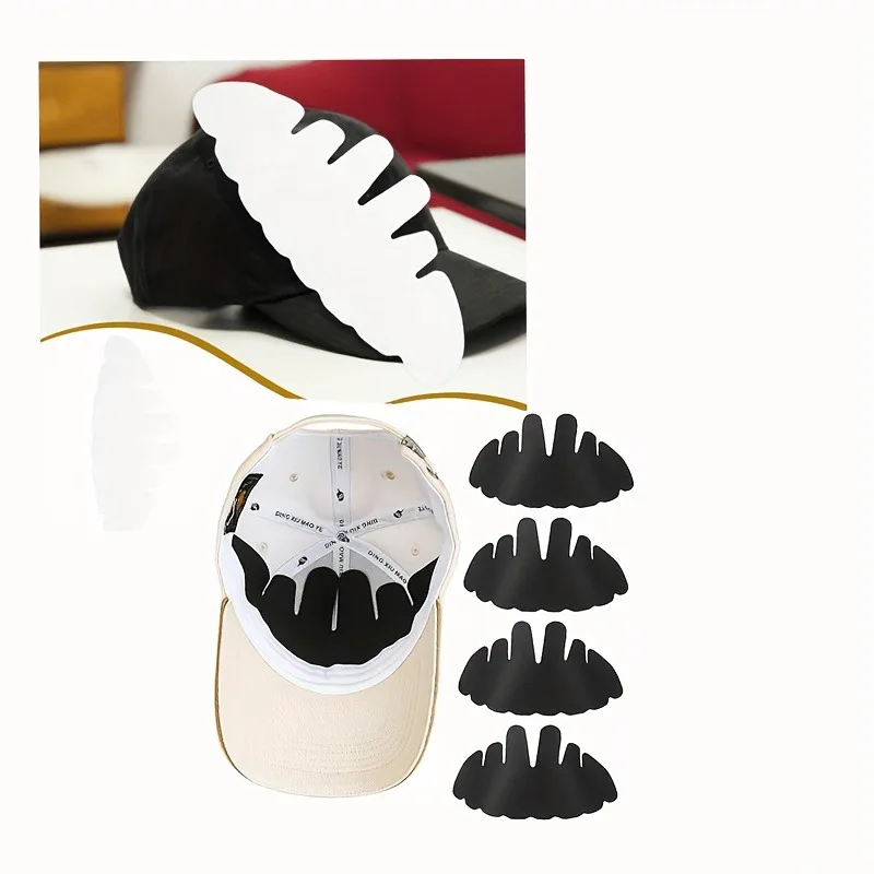 

5pcs Baseball Cap Sweat Liner Absorbent Pads Insert,Outdoor Hard Hat Sweatband, for Sports Cap Wide Brim Caps - All-season, Knit