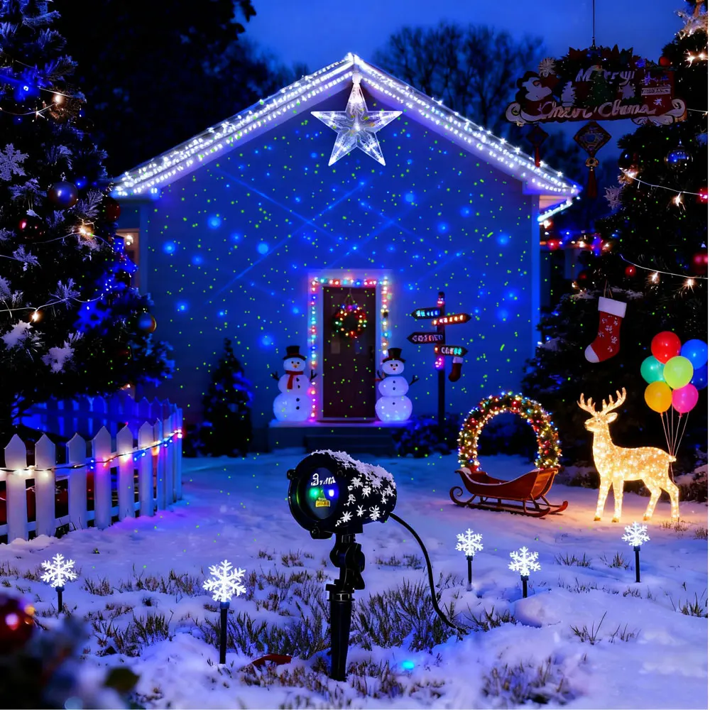 

Magical Glimmer Outdoor Lights Christmas New Year Holiday Decorative Lighting for Garden Party Street Atmosphere