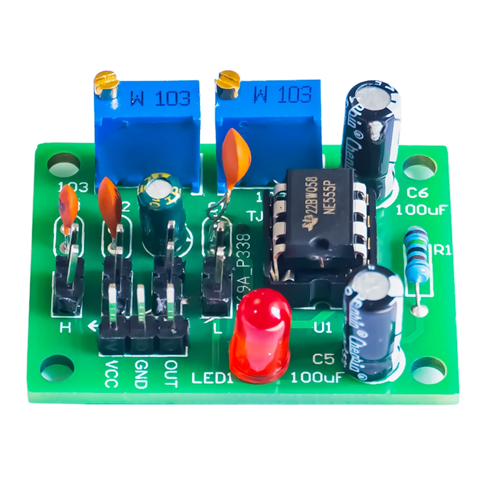 DIY Kit Blokgolf Signaalgenerator NE555 MCU Puls Verstelbare Generator Signaalmodule Elektronische Fabricage Projecten