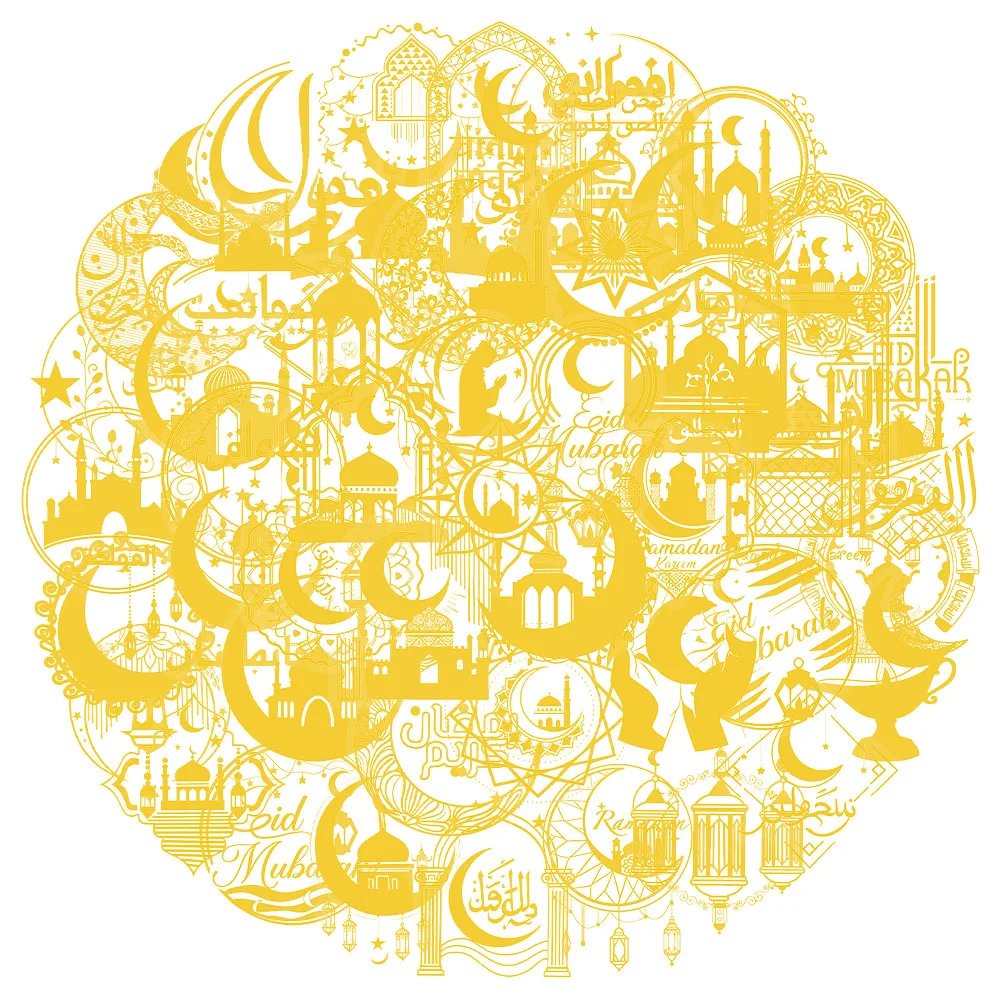 50PCS Creative Eid …