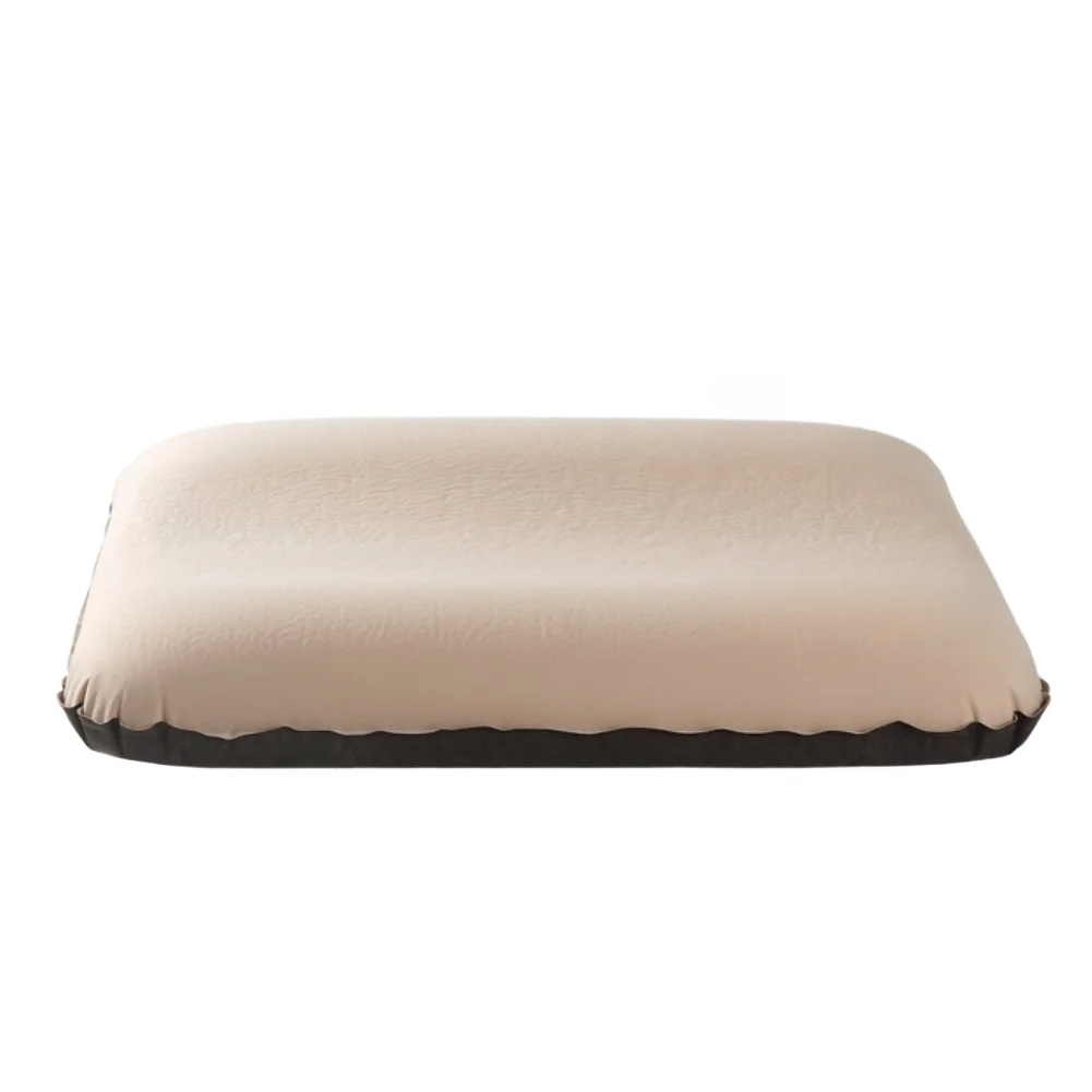 Breathable Inflatable Camping Pillow with 3D Sponge Insert and Compact Storage Bag for Easy Transport and Setup