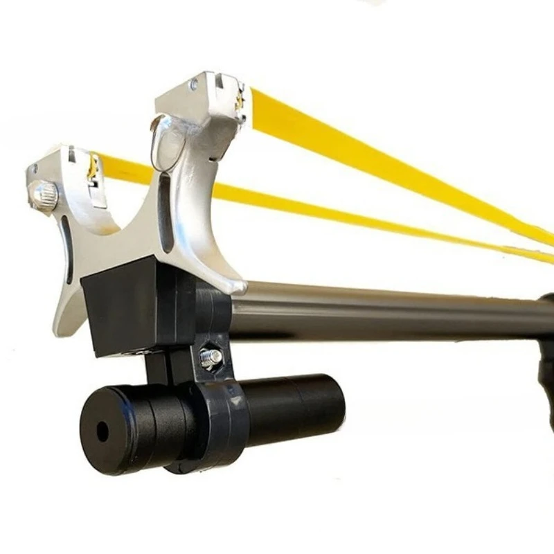 

Laser aiming alloy slingshot, flat skin fast pressing free binding, high precision slingshot