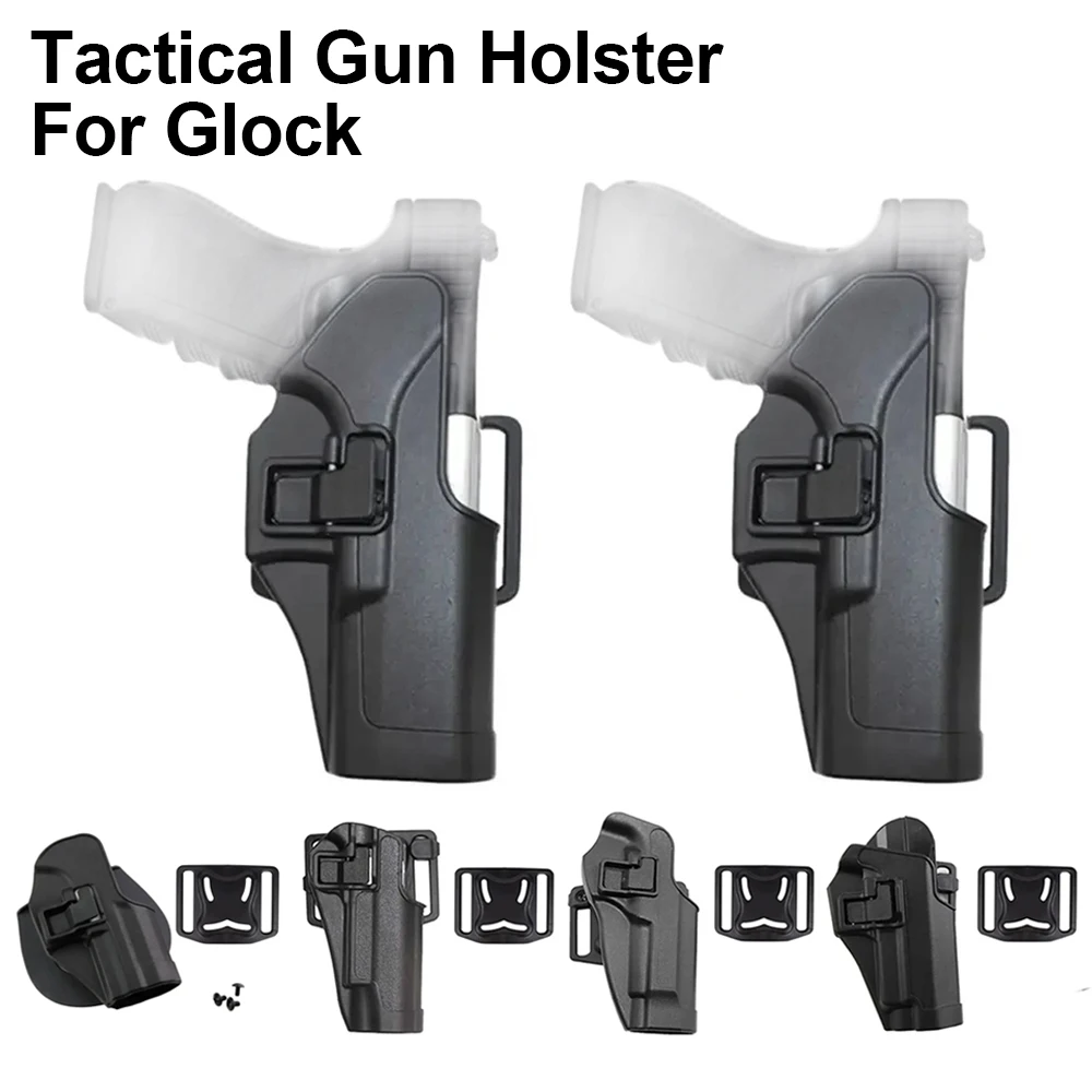 

Tactical Holster for Glock Pistol G17 G19 1911 M92 USP Waist Gun Holster with Quick Draw System for Outdoor Hunting Use