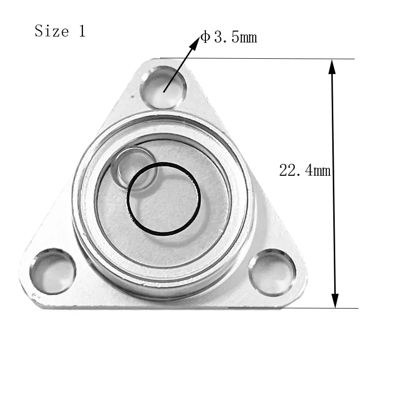 Triangular Spirit Level Bubble Metal Universal Flange Level for SDLS MTL Electronic Scale Balance 1PCS