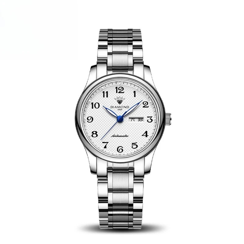Domestic Diamond Brand Shanghai Watch for Parents, Couples Mechanical Watch, Official Durable Digital Mid-Aged and Elderly Watch