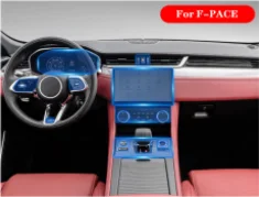 

For Jaguar F-PACE 2021 Car Interior Center console Transparent TPU Protective film Anti-scratc Repair film Accessories Refit