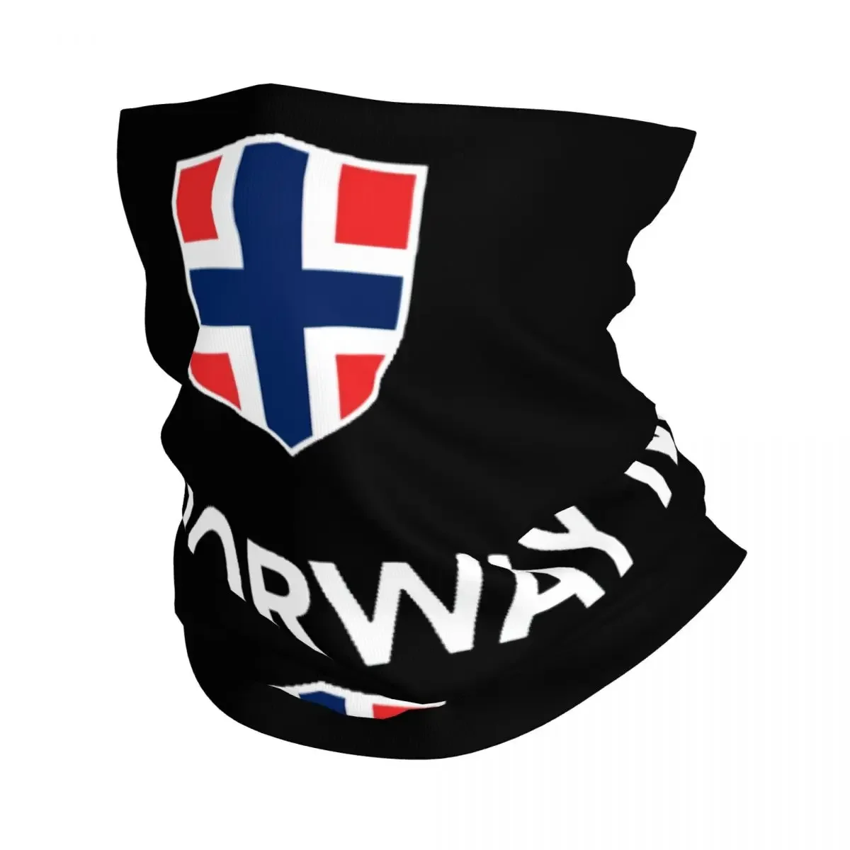 Norway Flag Winter Headband Neck Warmer Women Men Hiking Hunting Tube Scarf Norwegian Flag Face Bandana Gaiter