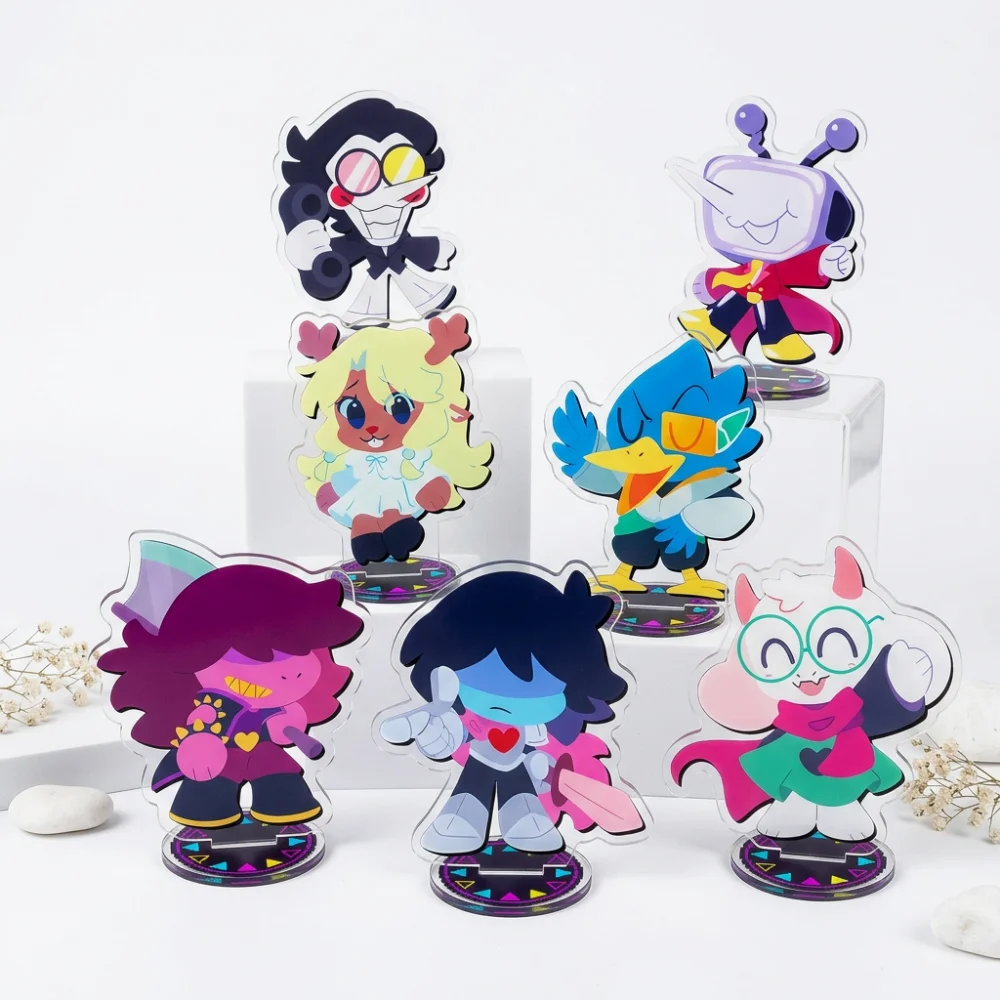 Novos Chaveiros de Acrílico Deltarune com Ralsei, Kris, Susie, Spamton e Angel para Fãs de Undertale - Presente Perfeito para Gamers