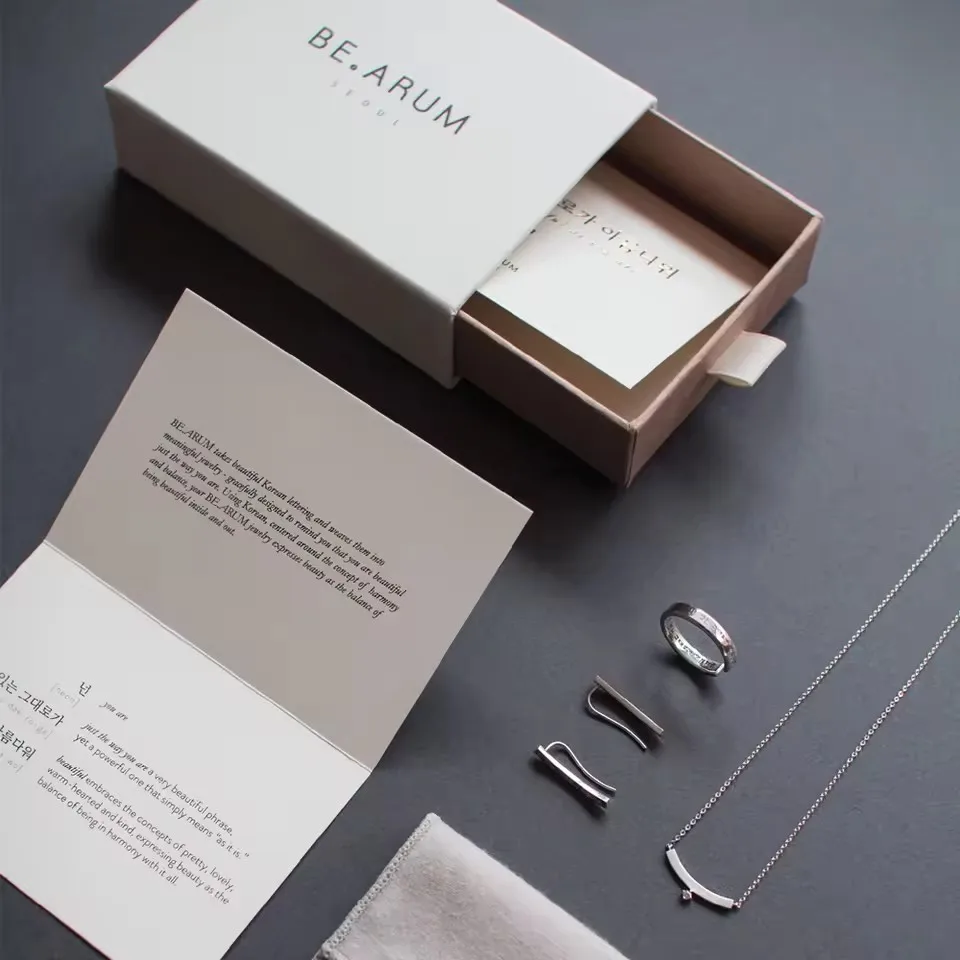 

50pcs Wholesale Customized Printed Little Paper Wedding Earing Ring Packaging Jewelry Box