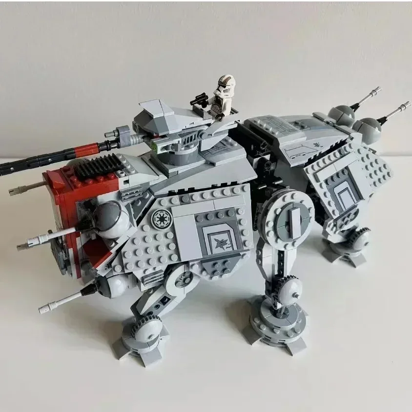 Hot Toys Star Wars All Terrain Tactical Actuator At-te With 75337 Model Building Kit Self-locking Bricks Birthday ChristmasGift