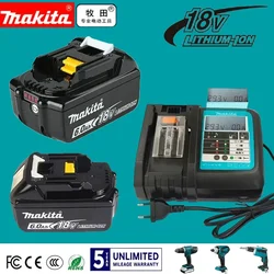 Official original Makita 3Ah/5Ah/6Ah18V Battery BL1830 BL1850B BL1840 BL1860 BL1815 Replacement Power Tools Battery＆charger