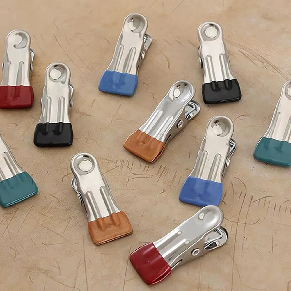 DIY Leather Craft Metal Assistant Suture Clamp – 5Pcs Handwork Fixing Leather Tool LK-AA226