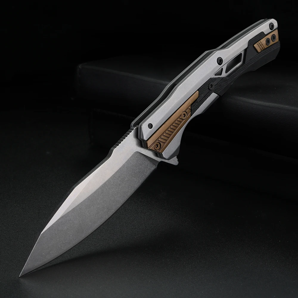 XUANFENG Brass High Quality Folding Knife Outdoor Portable Pocket Knife Collection Hobby Knife