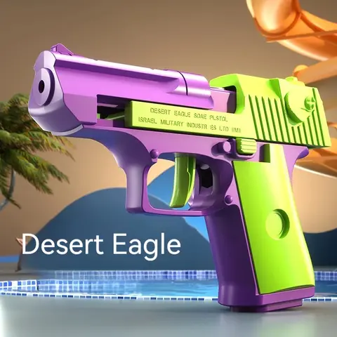 M1911 사막 독수리 장난감 총 모델은 모델 권총을 쏘지 못합니다 빈 클립 볼트 잠금 3D 인쇄 Fidget 장난감 소년 감압