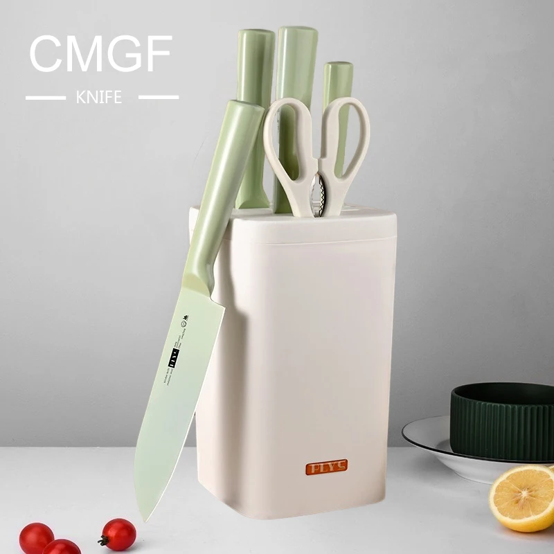 CMGF Kitchen Knife Set All Steel Sharp Chef Knife Household Meat Cleaver Anti-Rust Bone Cutting Knife