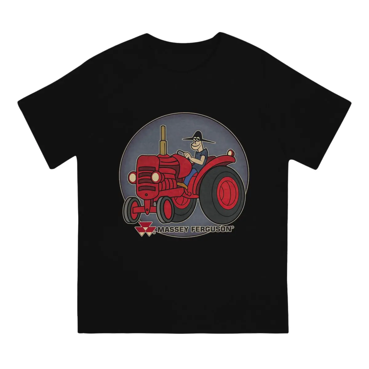 Massey Ferguson Men's TShirt Cartoon Logo Distinctive T Shirt Original Sweatshirts New Trend